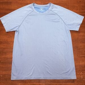 Fabletics Training Day Tshirt Blue Men's Size XL Stretch Performance